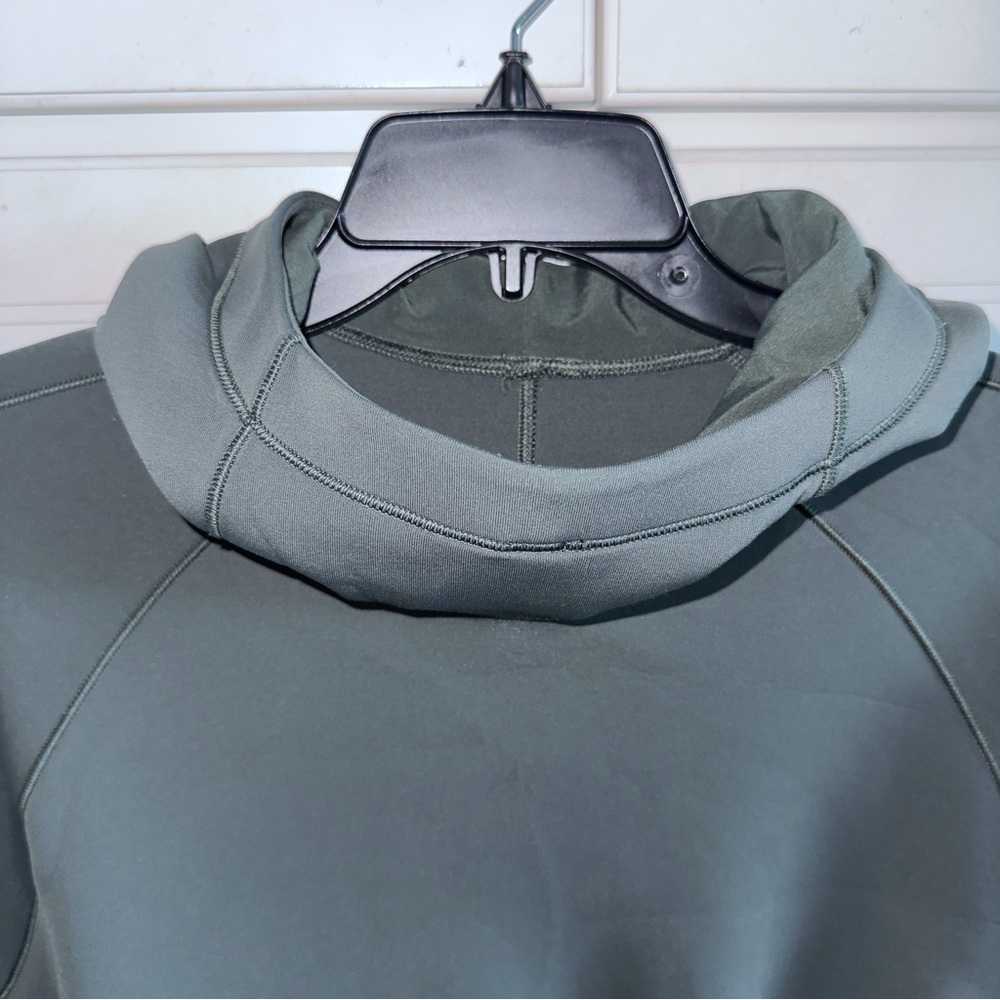 Lululemon AirWrap Pullover Women's Hoodie Smoked Spruce Olive Sz 6 Running - Picture 5 of 11